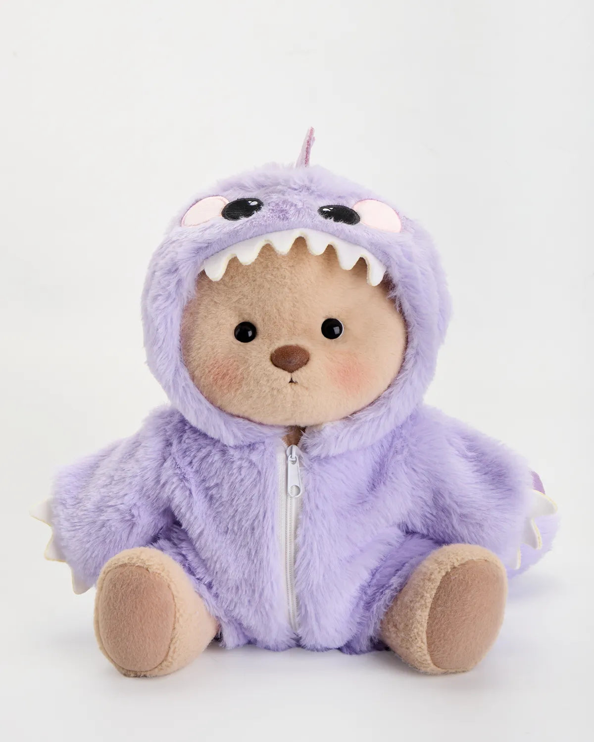SunPuffy™ Kürklü Mor Dino Puffy