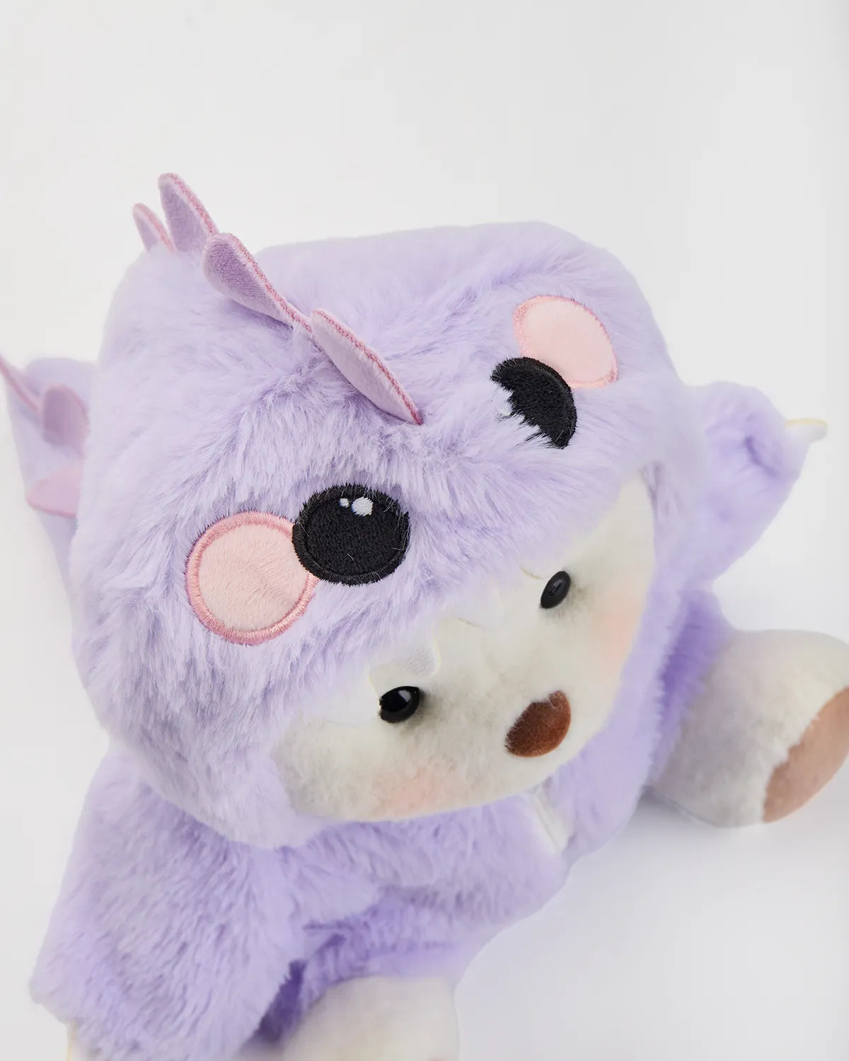 SunPuffy™ Kürklü Mor Dino Puffy
