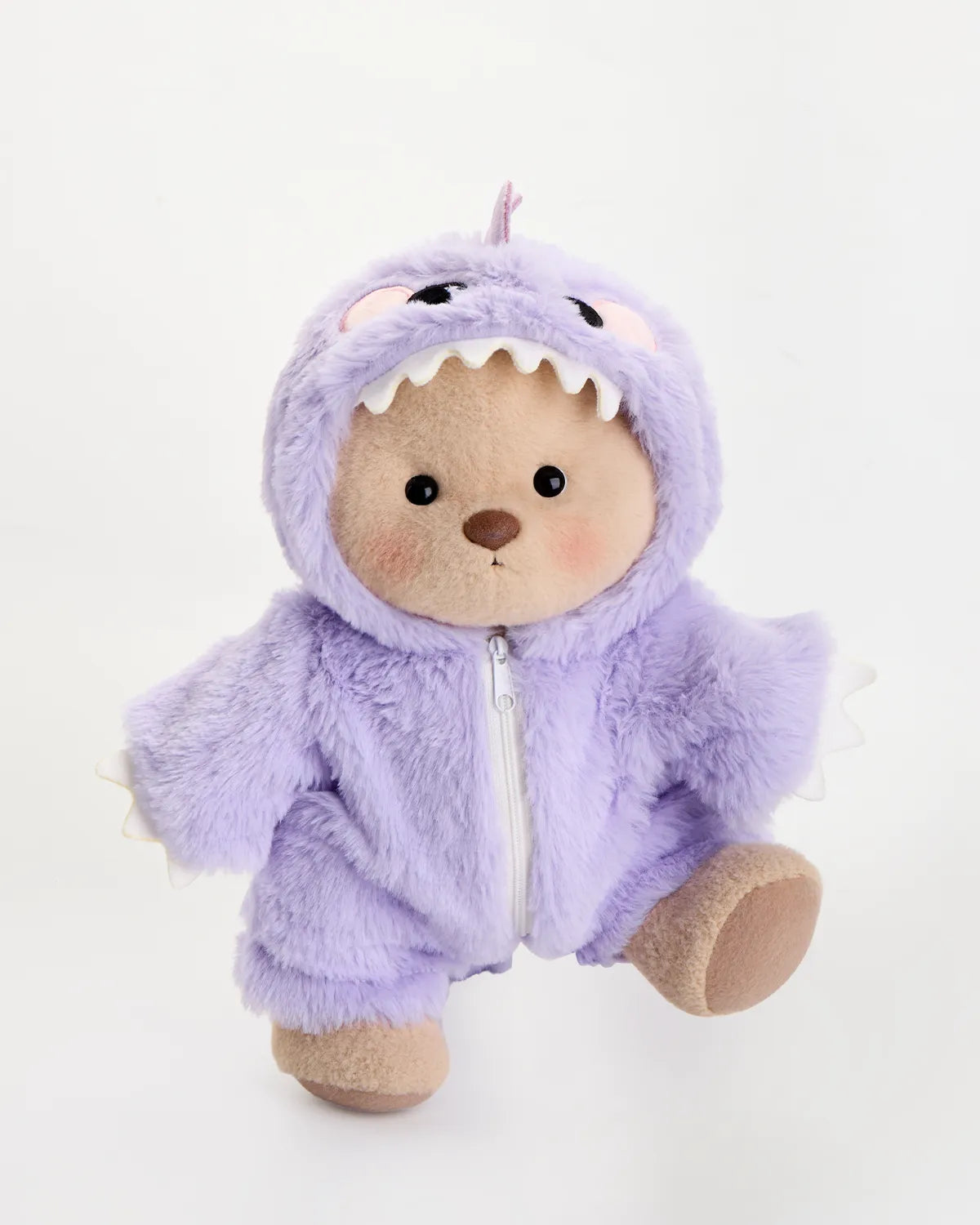 SunPuffy™ Kürklü Mor Dino Puffy