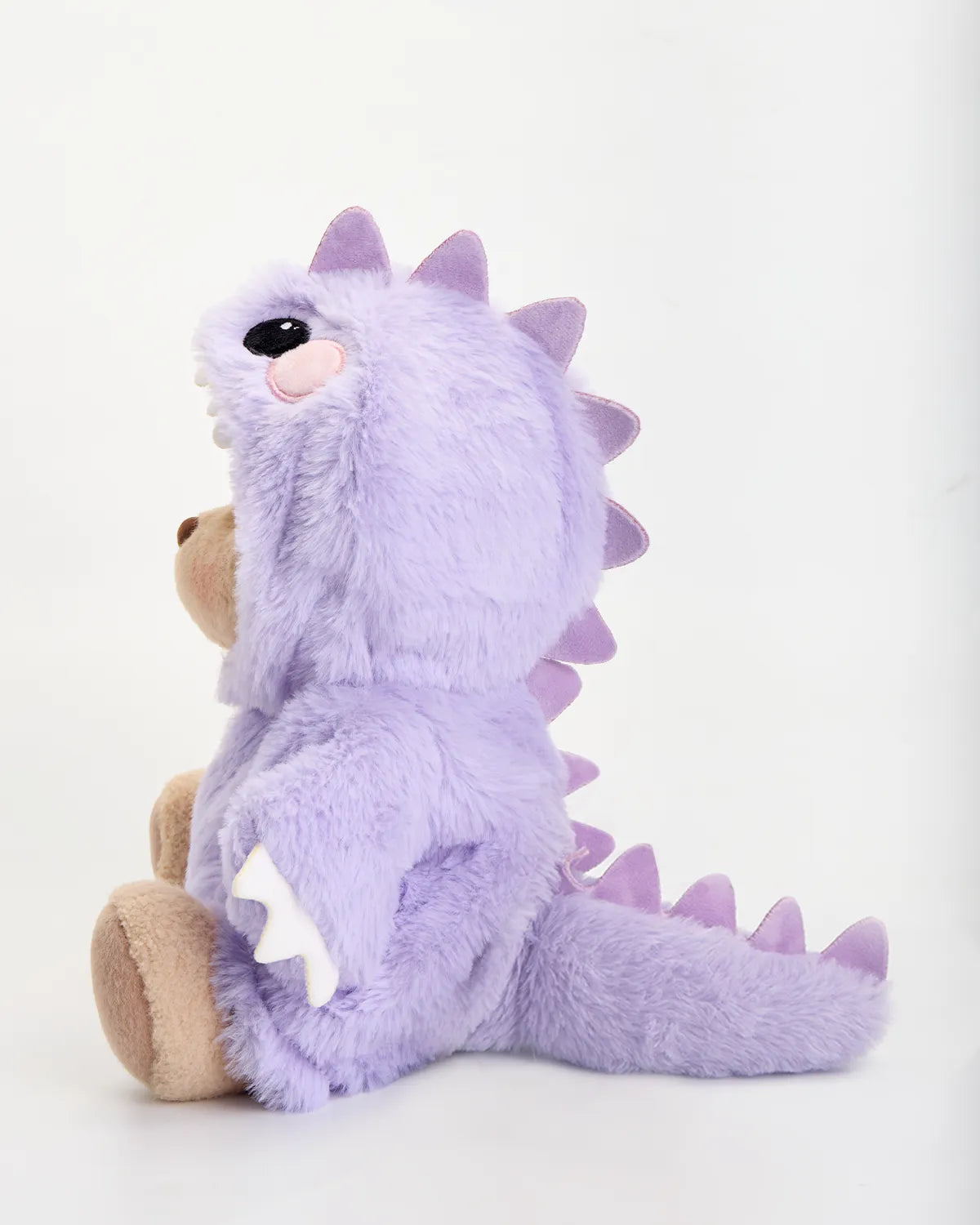 SunPuffy™ Kürklü Mor Dino Puffy