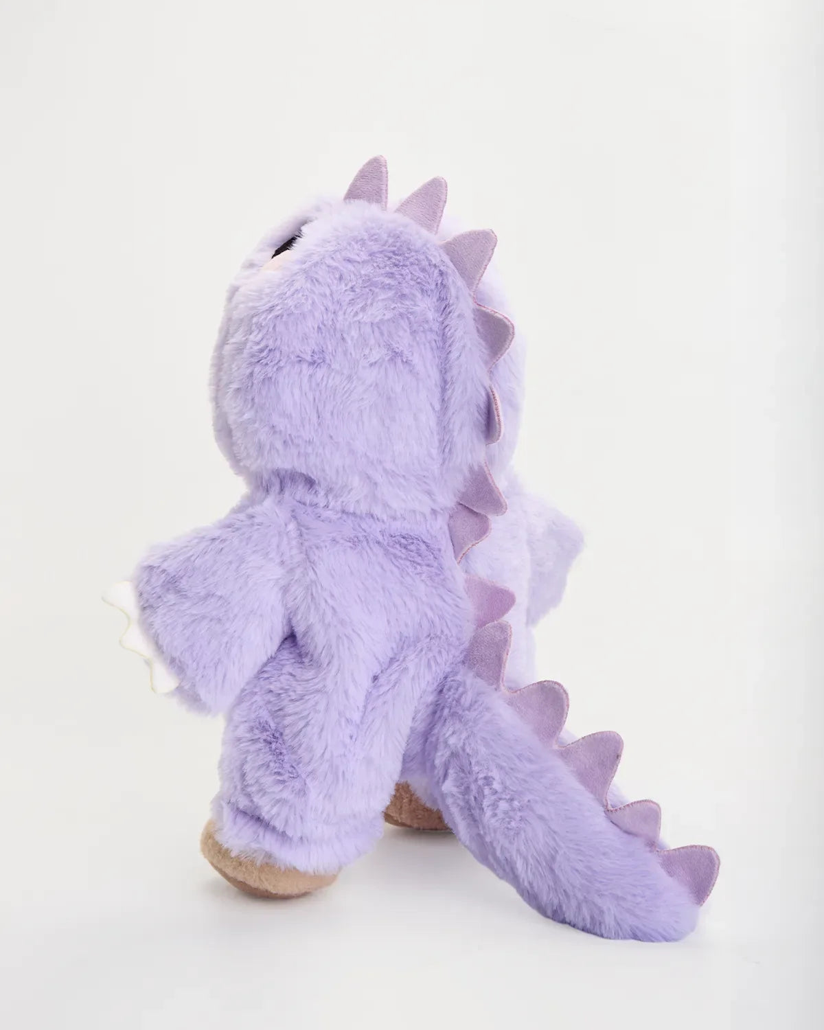 SunPuffy™ Kürklü Mor Dino Puffy