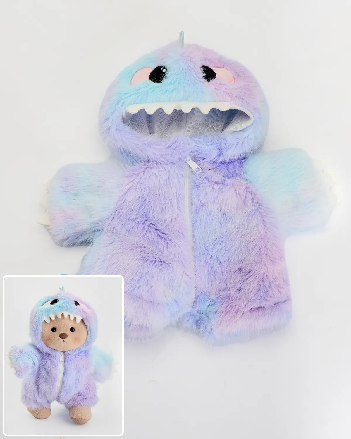 SunPuffy™ Gökkuşağı Mavimsi Mor Dino