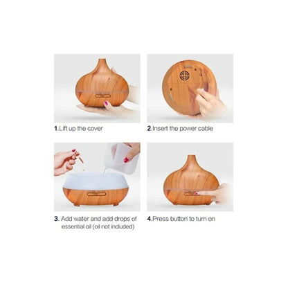 SunLight™ Aroma Difüzörü Ultrasonik Hava Nemlendirici