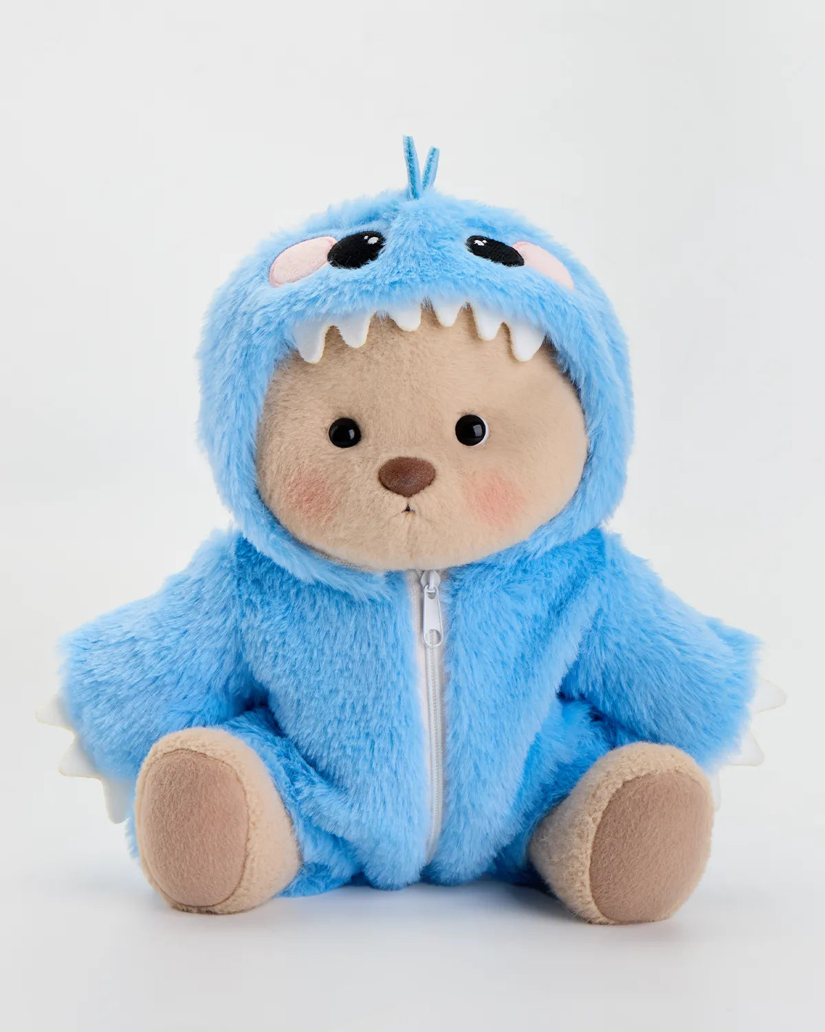 SunPuffy™ Kürklü Mavi Dino Puffy