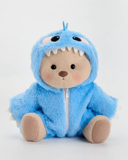 SunPuffy™ Kürklü Mavi Dino Puffy