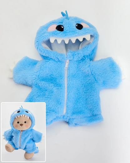 SunPuffy™ Kürklü Mavi Dino Puffy