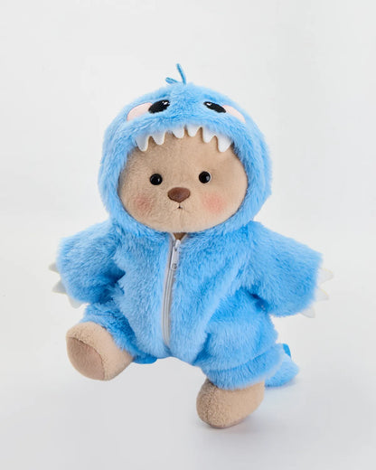 SunPuffy™ Kürklü Mavi Dino Puffy