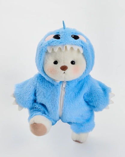 SunPuffy™ Kürklü Mavi Dino Puffy