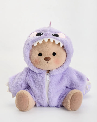 SunPuffy™ Kürklü Mor Dino Puffy
